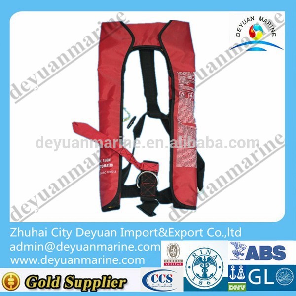 DY702 Solas 150N and 275N inflatable life jacket for hot sale