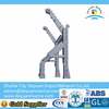 30KN Small Hydraulic Crane Hydraulic Slewing Crane &amp; Rescue Boat Liferaft Launching Device Telescopic Crane