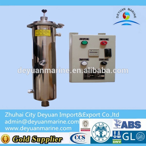 UV-sterilizer for fresh water generator