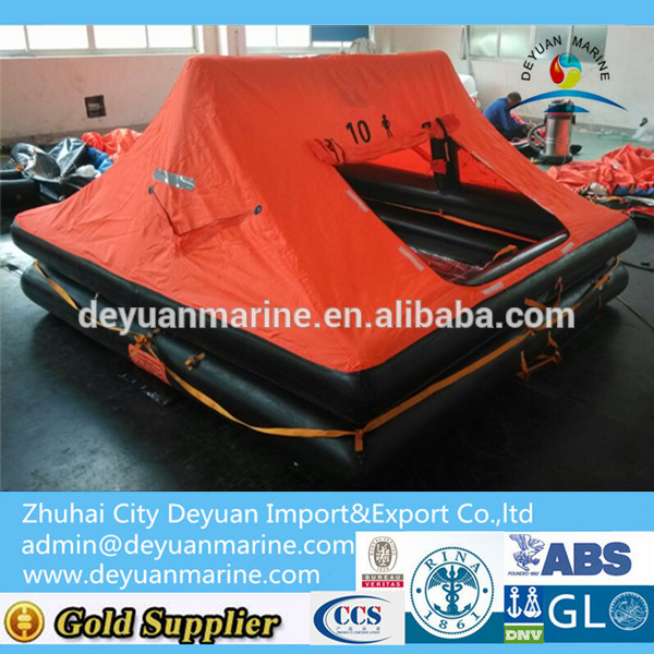 10 Man Throw-overboard Yacht Infatable Life raft with good quality