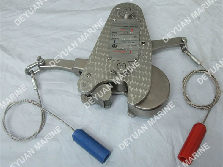 15KN and 37KN Rescue Boat Quick Release Hook for hot sale From China
