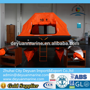 10 ManThrow-overboard Self-righting Yacht Inflatable Liferaft manufacturer