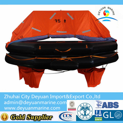 15 Persons Marine Use Throw Over Board Inflatable Life Raft
