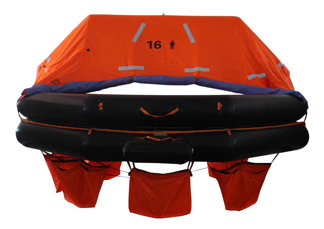 Davit Launched Life Raft Self-Righting Throw Overboard Inflatable Liferafts with Gl Ec Class Approval Certificate for Sale