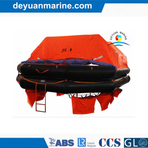 Solas and ISO Standard 25 Person Davit-Launched Inflatable Liferaft with CCS Certificate