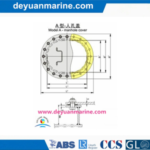 a Type Manhole Cover for Ship