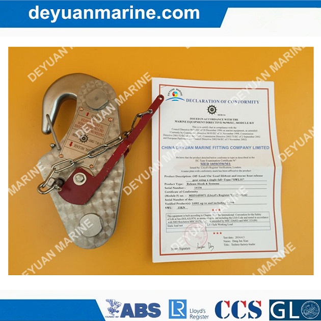 15 Kn Handle Quick Release Hook From China SuppliersLifeboat Davit