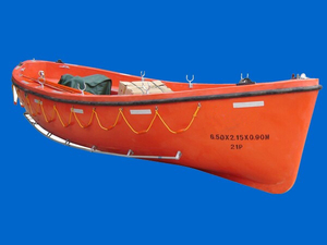 Solas Fiberglass Open Type Lifeboat with CCS Class Approval Certificate